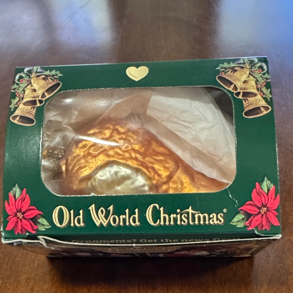 Old World Christmas chicken 🍗 drumette Ornament - NEVER USED